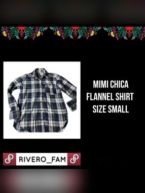 MIMI CHICA | FLANNEL SHIRT | SIZE SMALL